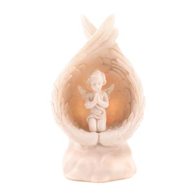 Light-Up Praying Angel Figurine 